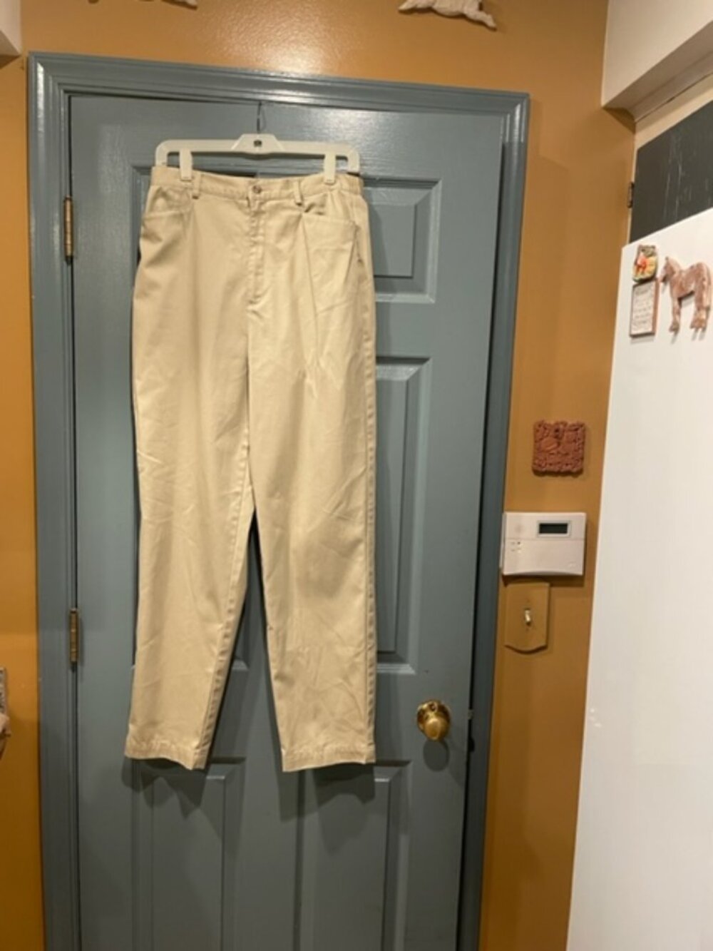 Talbots tan khaki trousers, never worn, sz 10, 90s, exc. condition